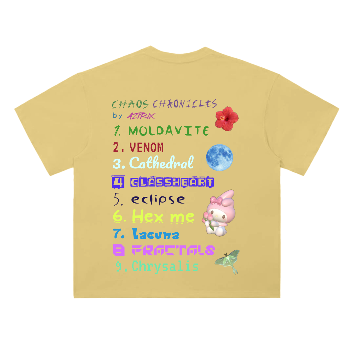 I'm Chaotic by Nature Lineup Tee Cotton