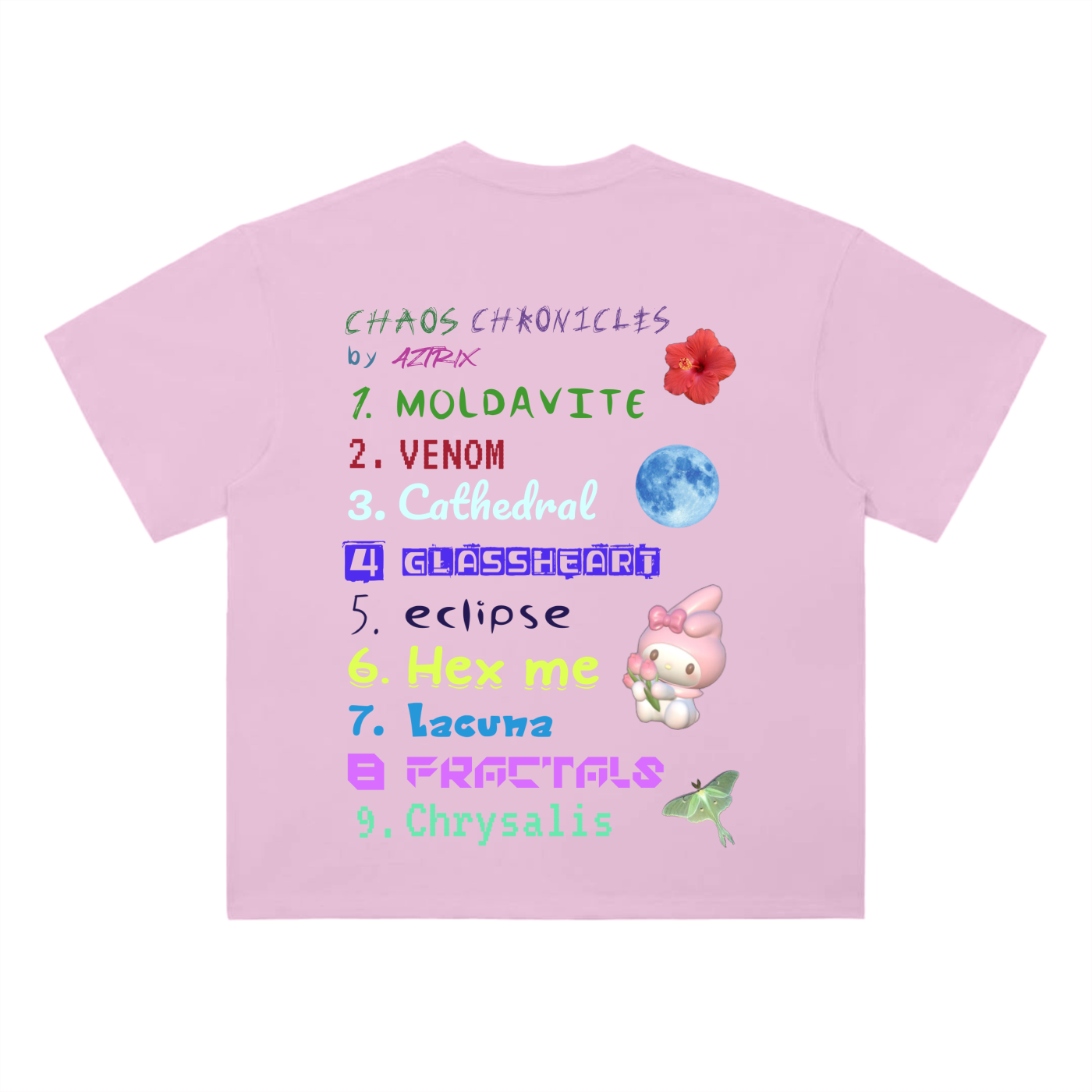 I'm Chaotic by Nature Lineup Tee Cotton