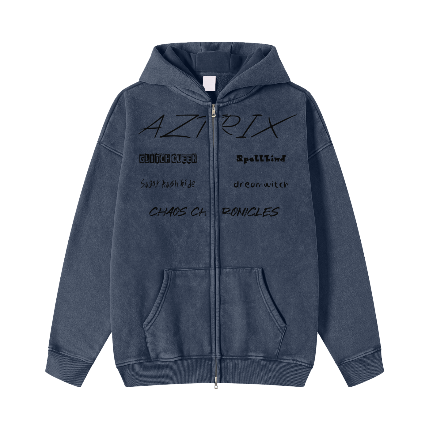 AZTRIX Fleece Washed Hoodie